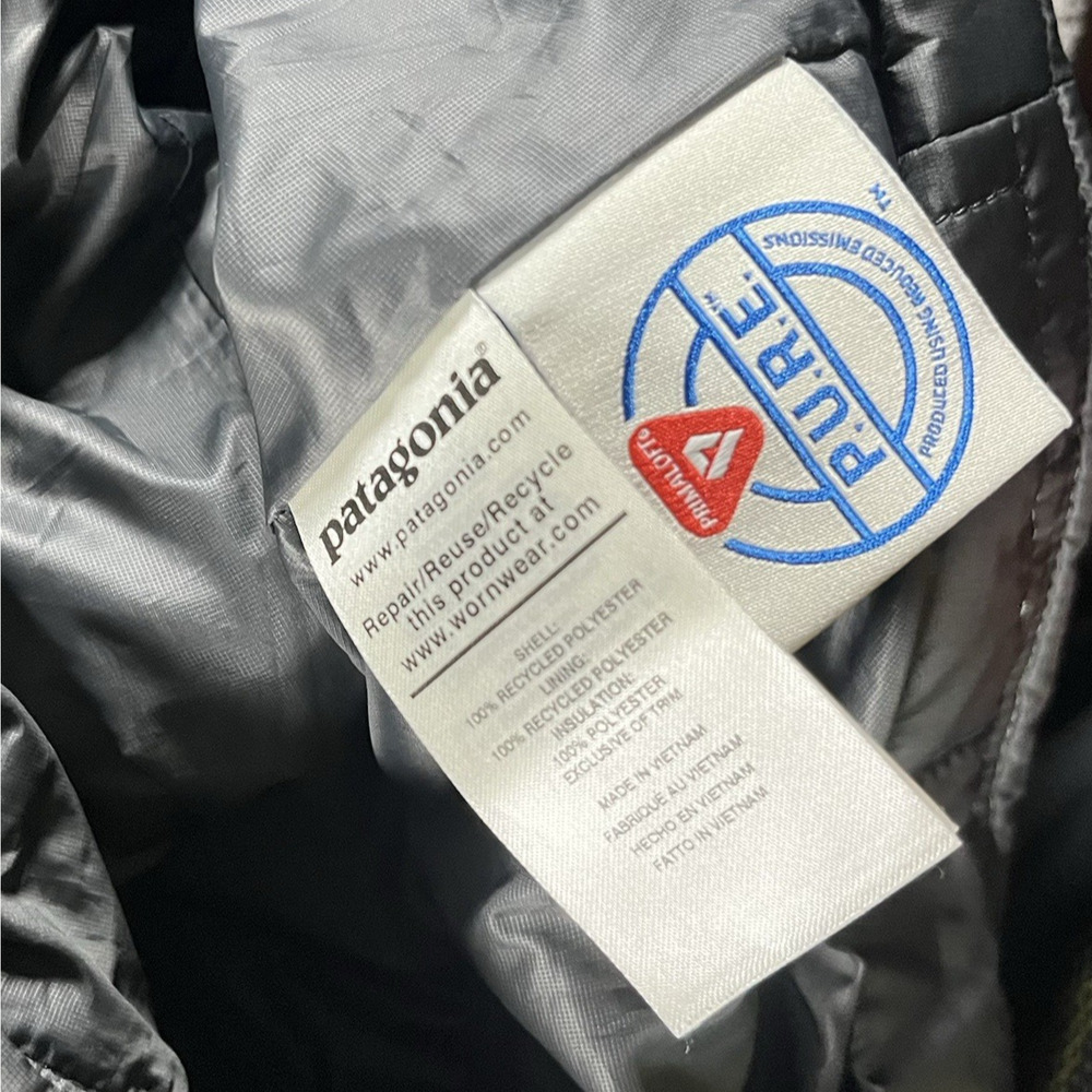 Patagonia Nano Puff Vest Mens L Gray Puffer Primaloft Insulated Packable Zip - Picture 5 of 16
